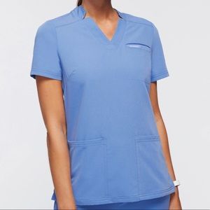 JAANUU Women's Relaxed 3-Pocket Top IN CEIL BLUE